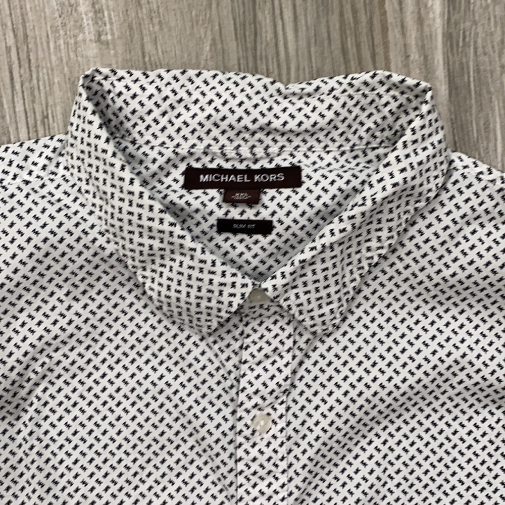 Michael Kors Logo Button Down Shirt